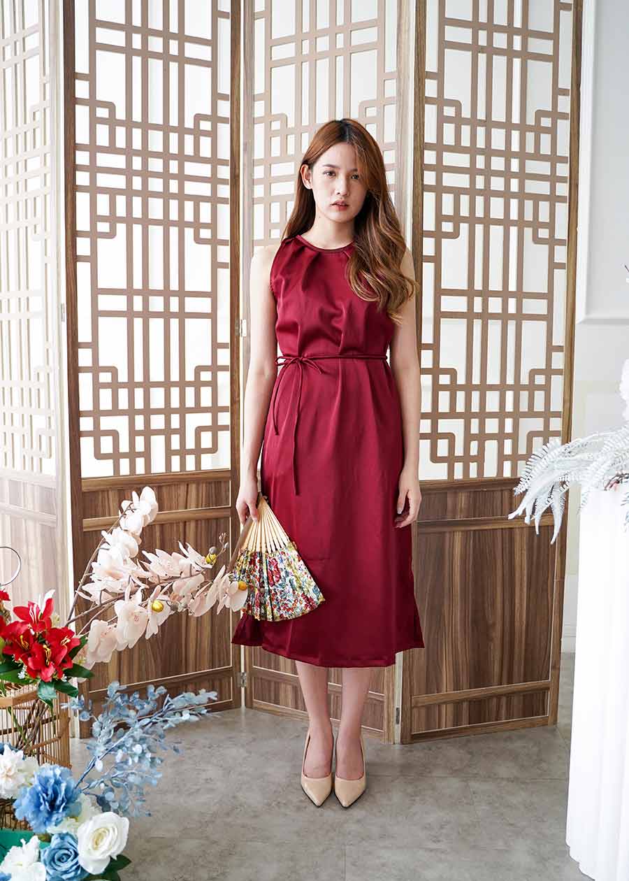 Vievel Official – Orchids Dress Maroon 3